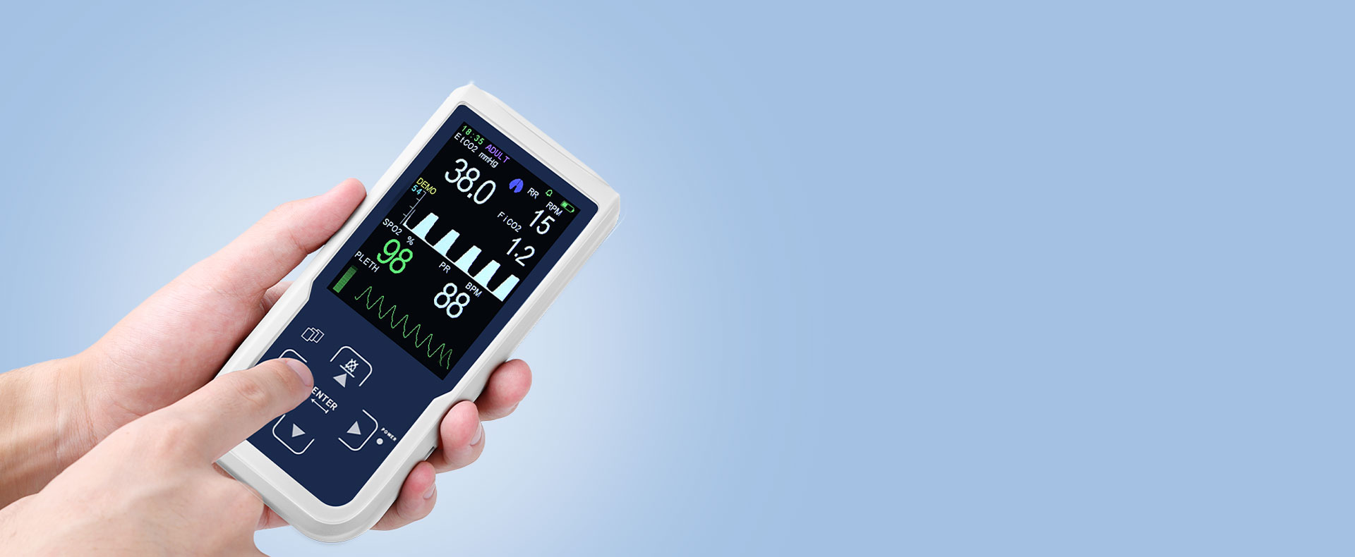EtCO2 Waveform Capnography Monitor