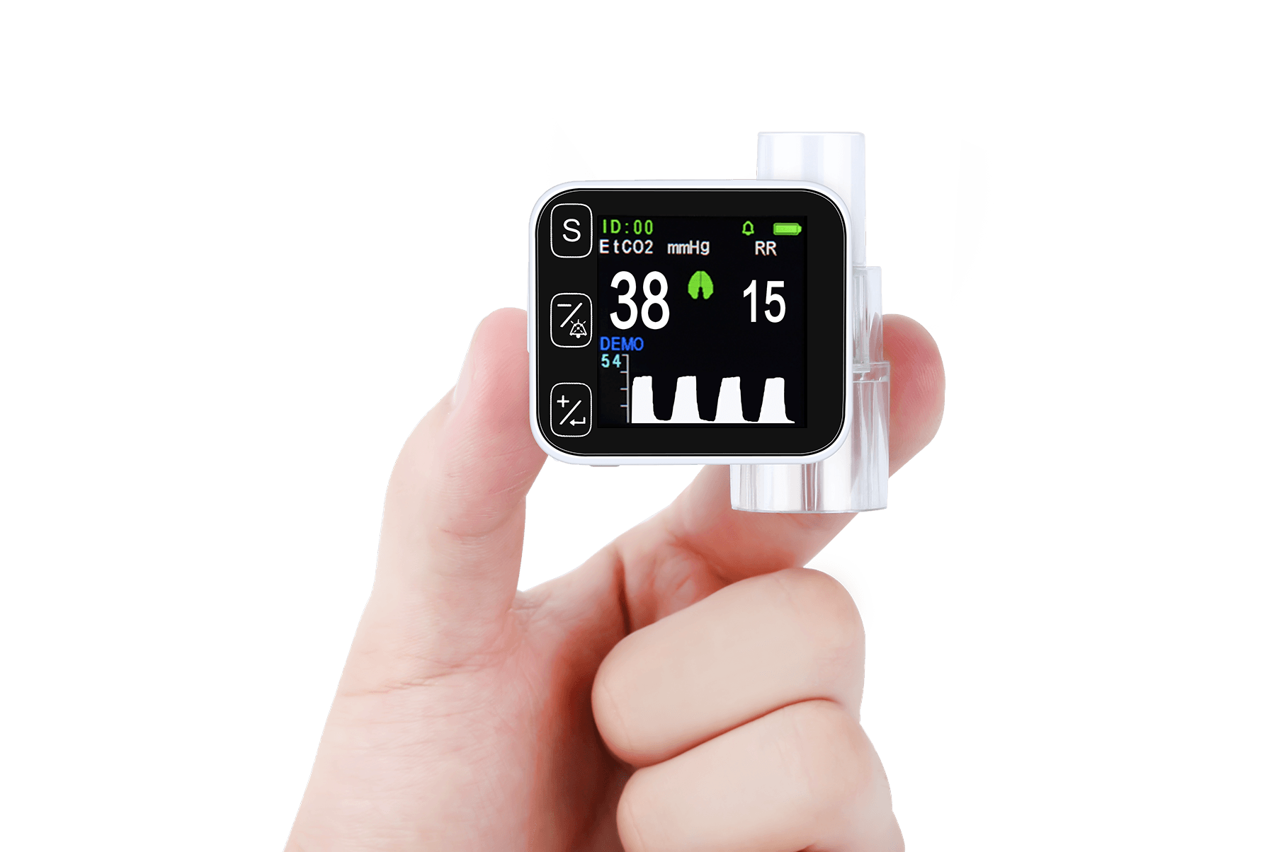 Palm ETCO2 monitor usage scenarios in first aid